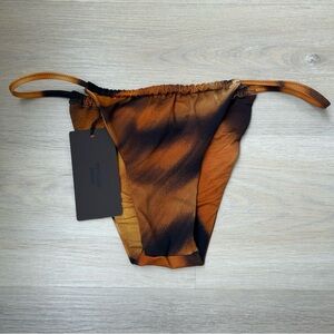 Skims Cavalli x Skims String Bikini Bottom Tiger Face Print in Large